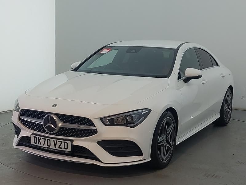 White Used 2020 Mercedes CLA180 AMG line Sedan | £20,998 (Good price) - Image 1/4