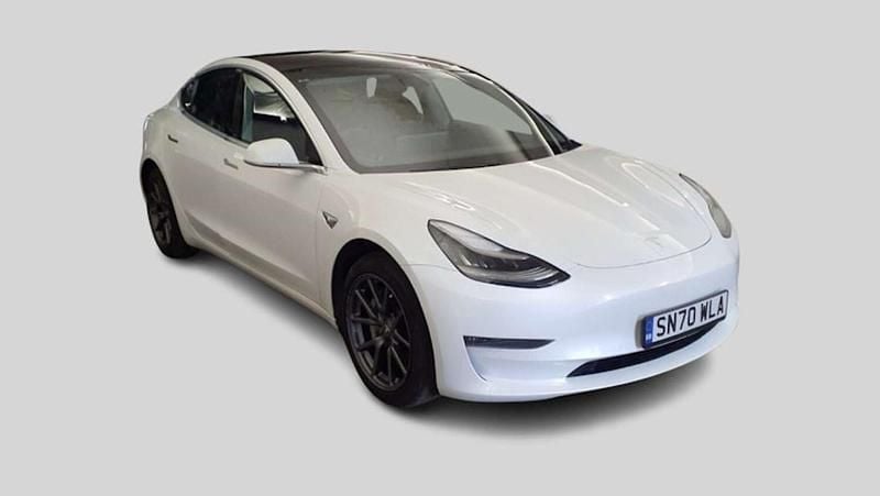 White Used 2020 Tesla Model 3 Long Range AWD Sedan | £12,079 (Good price) - Image 1/2