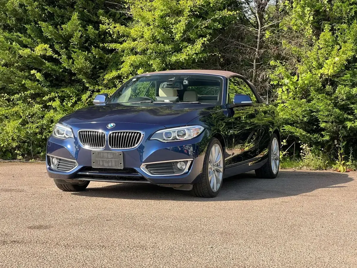 Used BMW 220 Luxury Line 184 HP (135 kW) 2016 Blue Cabriolet