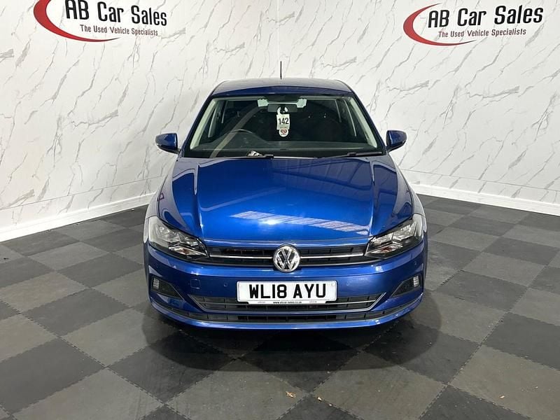 Used VW Polo SE 95 HP (69 kW) 2018 Blue Hatchback
