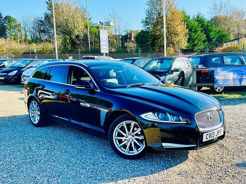Black Used 2013 Jaguar XF Premium Luxury Estate | £5,995 (Fair price) - Image 1/4