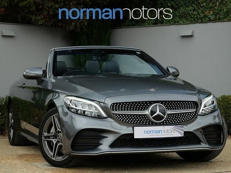 Grey Used 2019 Mercedes C300 AMG line Cabriolet | £18,495 (Good price) - Image 1/3