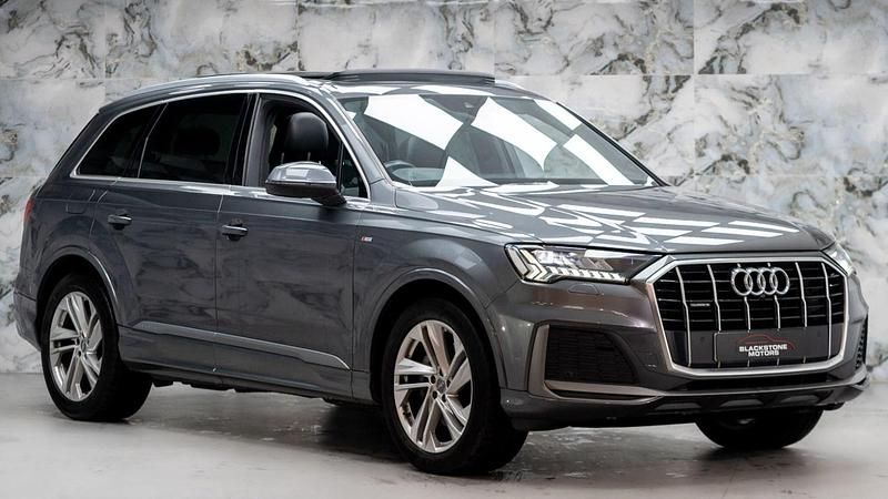 Grey Used 2020 Audi Q7 S-Line SUV | £34,489 (Fair price) - Image 1/4