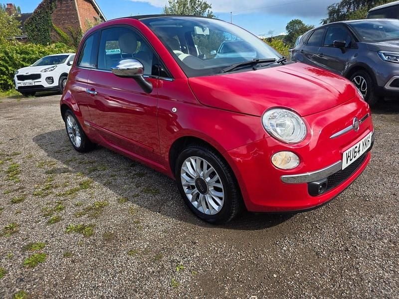 Red Used 2014 Fiat 500C Lounge Cabriolet | £5,790 (Fair price) - Image 1/4