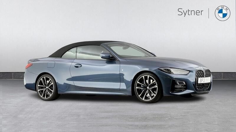 Blue Used 2021 BMW 420 M Sport Cabriolet | £29,500 (Fair price) - Image 1/4
