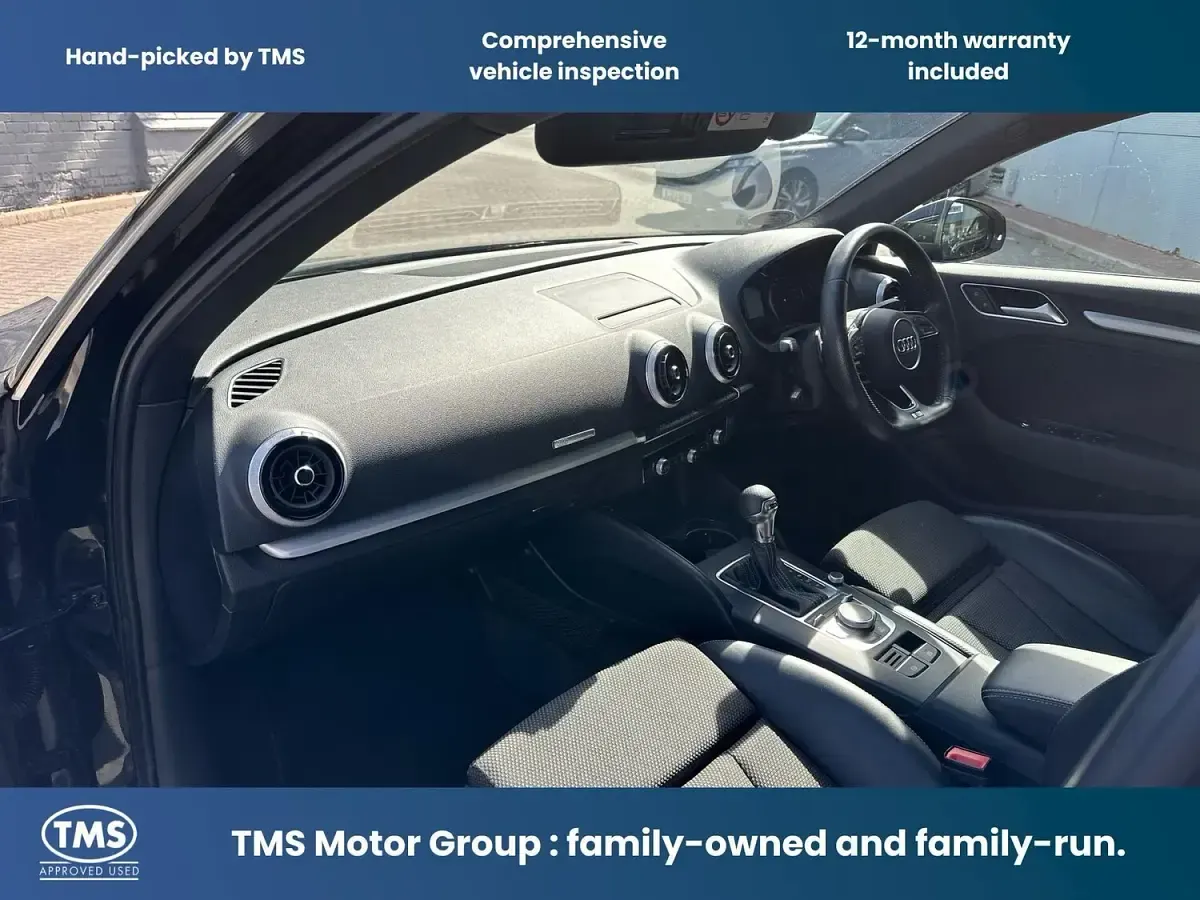 Used Audi A3 Sportback S-Line 150 HP (110 kW) 2018 Black Hatchback