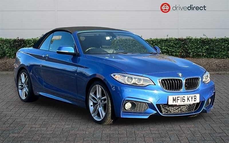 Blue Used 2015 BMW 220 M Sport Cabriolet | £12,849 (Fair price) - Image 1/4