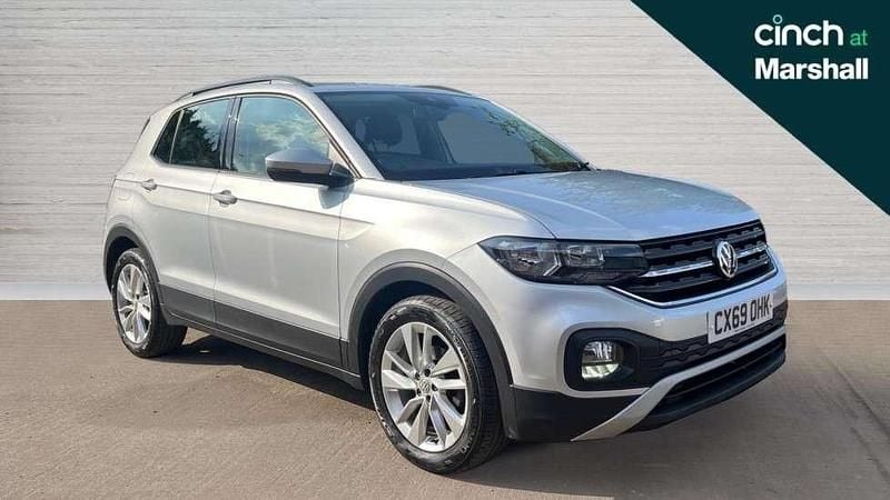 Reflex silver metallic Used 2019 VW T-Cross SE SUV | £10,341 (Fair price) - Image 1/4