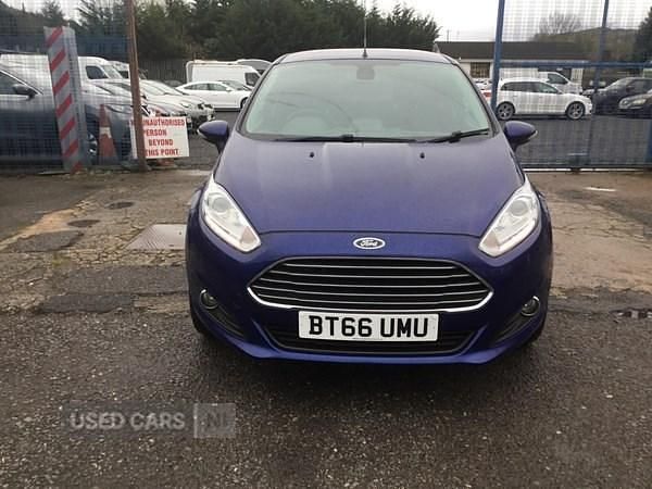Used Ford Fiesta Titanium 2017 Blue Hatchback