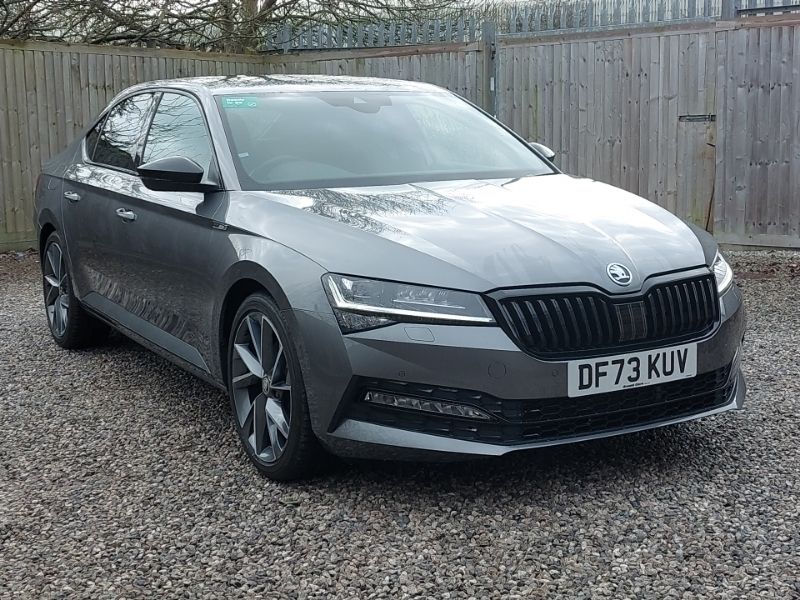Grey Used 2023 Skoda Superb SportlinePlus Hatchback | £29,298 (A bit pricey) - Image 1/4
