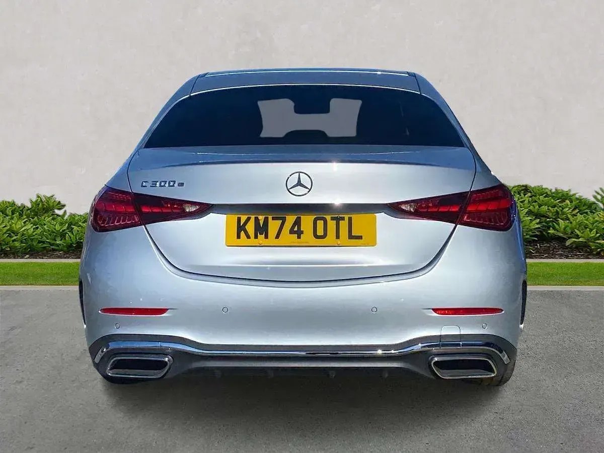 Used Mercedes C300e AMG line 2024 Silver Sedan