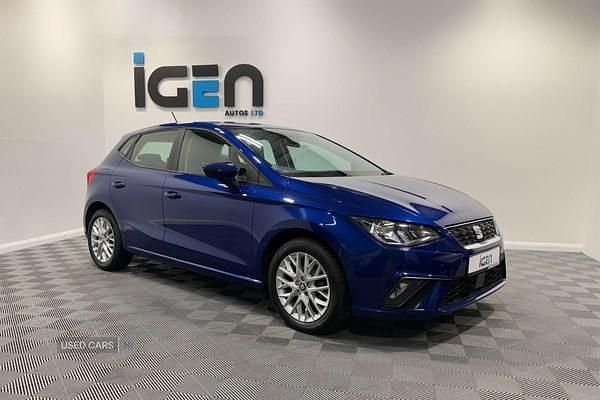 Used Seat Ibiza SE Technology 95 HP (69 kW) 2020 Blue Hatchback