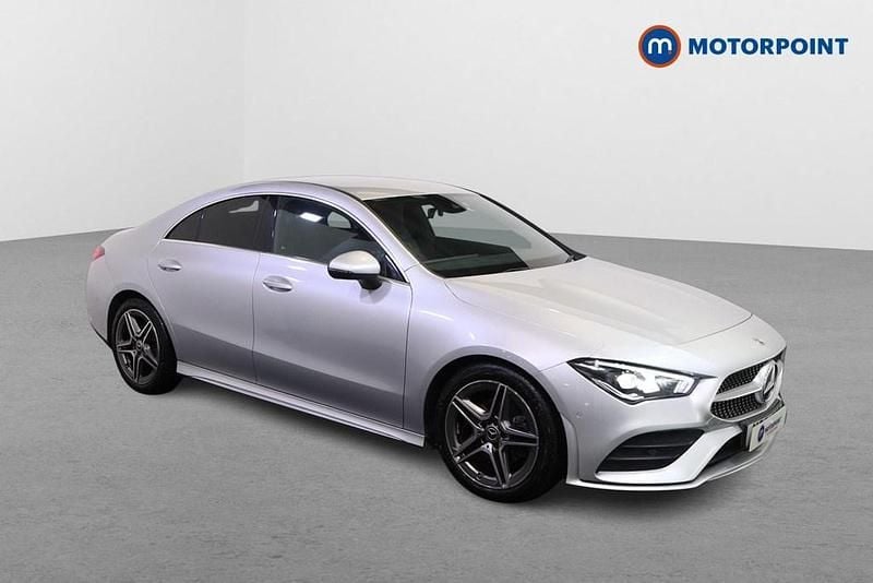 Silver Used 2021 Mercedes CLA180 AMG line Sedan | £23,899 (Good price) - Image 1/4