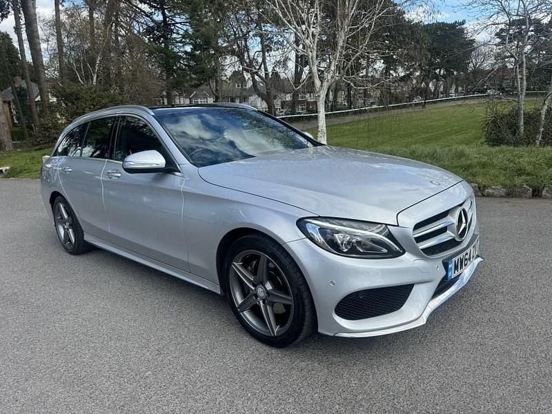 Used Mercedes C220 AMG line 170 HP (125 kW) 2015 Silver Estate