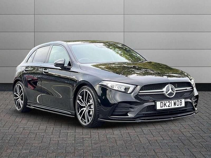 Black Used 2021 Mercedes A35 AMG Premium Hatchback | £23,495 (Fair price) - Image 1/4