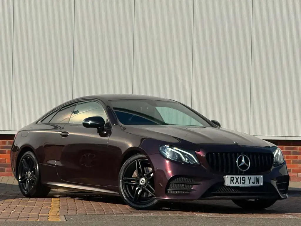 Used Mercedes E220 AMG line 2019 Red Coupe