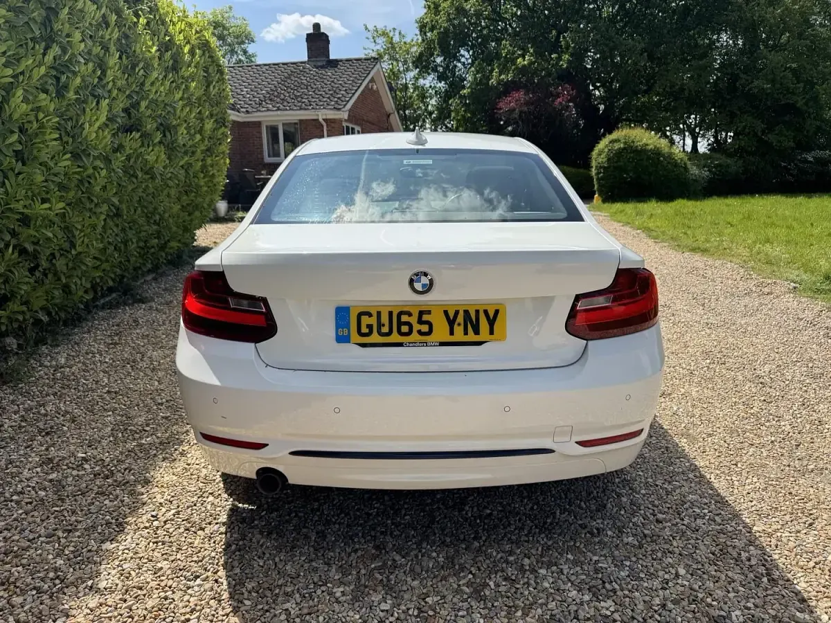 Used BMW 218 Sport Line 2015 White Coupe