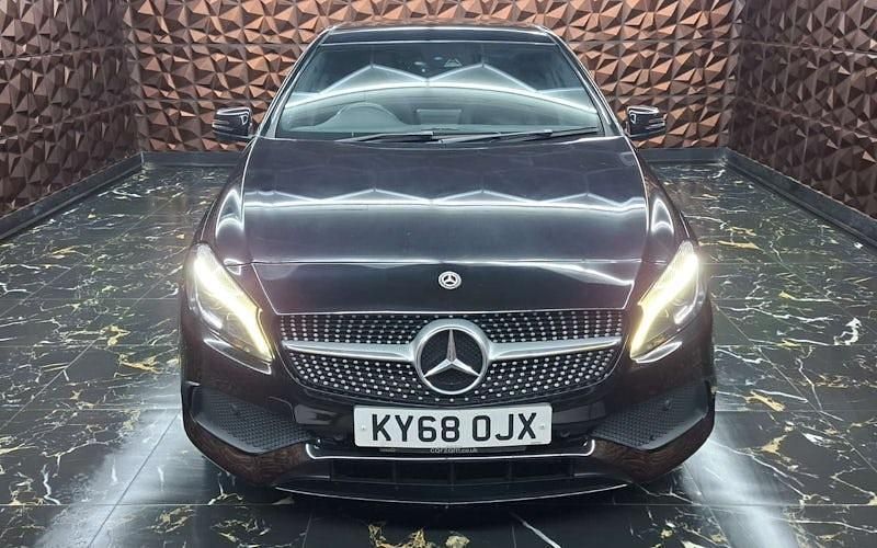Used Mercedes A200 AMG Line Premium Plus 136 HP (100 kW) 2018 Black Hatchback
