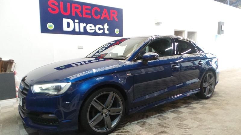 Used Audi A3 S-Line 150 HP (110 kW) 2015 Blue Sedan