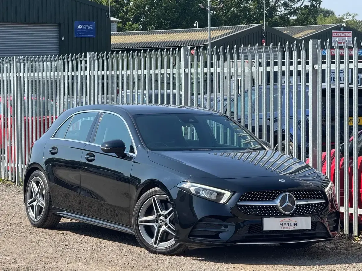 Used Mercedes A250 AMG line 2019 Black Hatchback