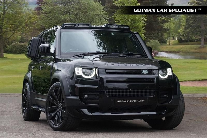 Santoroni black Used 2021 Land Rover Defender SE SUV | £48,990 (A bit pricey) - Image 1/4