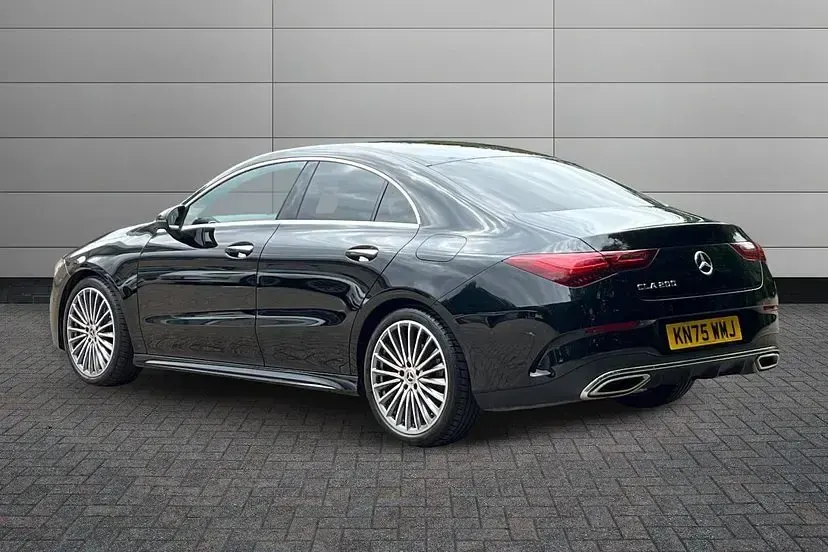 Used Mercedes CLA200 AMG Line Premium 175 HP (128 kW) 2025 Cosmos black Coupe