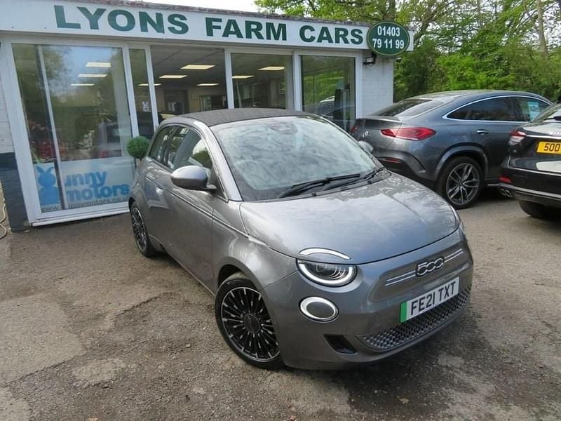 Used Fiat 500e La Prima 86 kW (118 HP) 2021 Grey Cabriolet