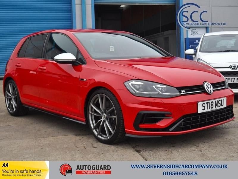 Red Used 2018 VW Golf VII R Hatchback | £18,495 (Fair price) - Image 1/3