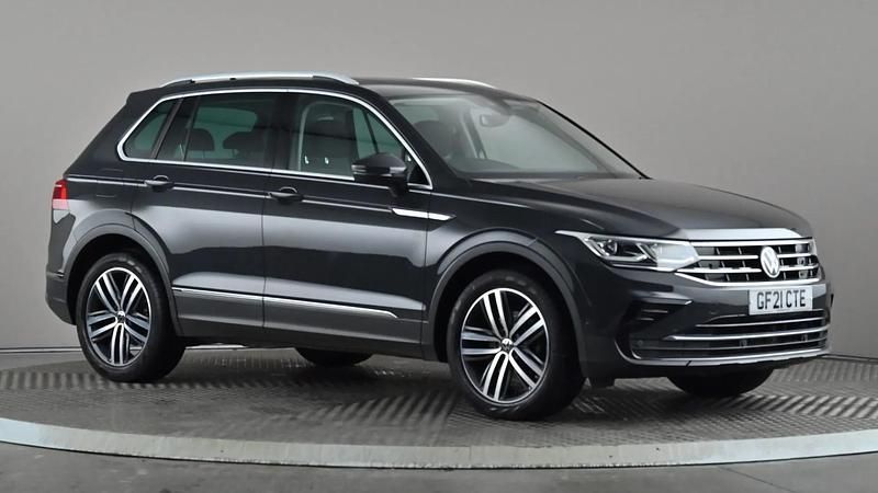 Grey Used 2021 VW Tiguan Elegance SUV | £21,998 (Fair price) - Image 1/4