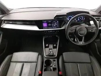 Begagnad Audi A3 S-Line 150 HK (110 kW) 2023 Svart Sedan