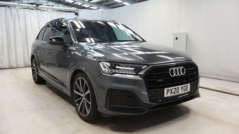 Daytona gray pearlescent Used 2020 Audi Q7 Black Edition SUV | £34,350 (Fair price) - Image 1/4