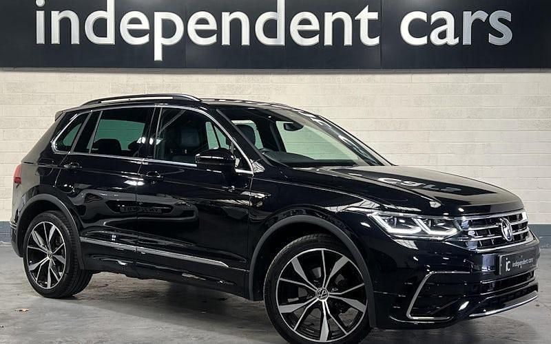 Black Used 2022 VW Tiguan R-line SUV | £28,995 (A bit pricey) - Image 1/4
