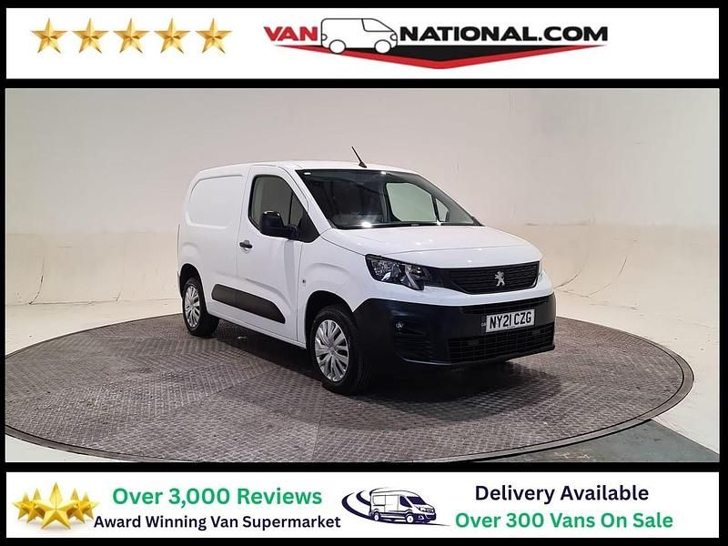 White Used 2021 Peugeot Partner Van | £8,249 (Fair price) - Image 1/3