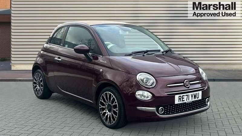 Red Used 2021 Fiat 500C Dolcevita Cabriolet | £10,615 (Fair price) - Image 1/4