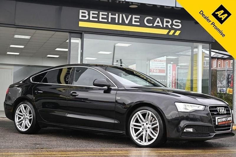 Black Used 2015 Audi A5 Sportback S-Line Hatchback | £9,450 (Fair price) - Image 1/3