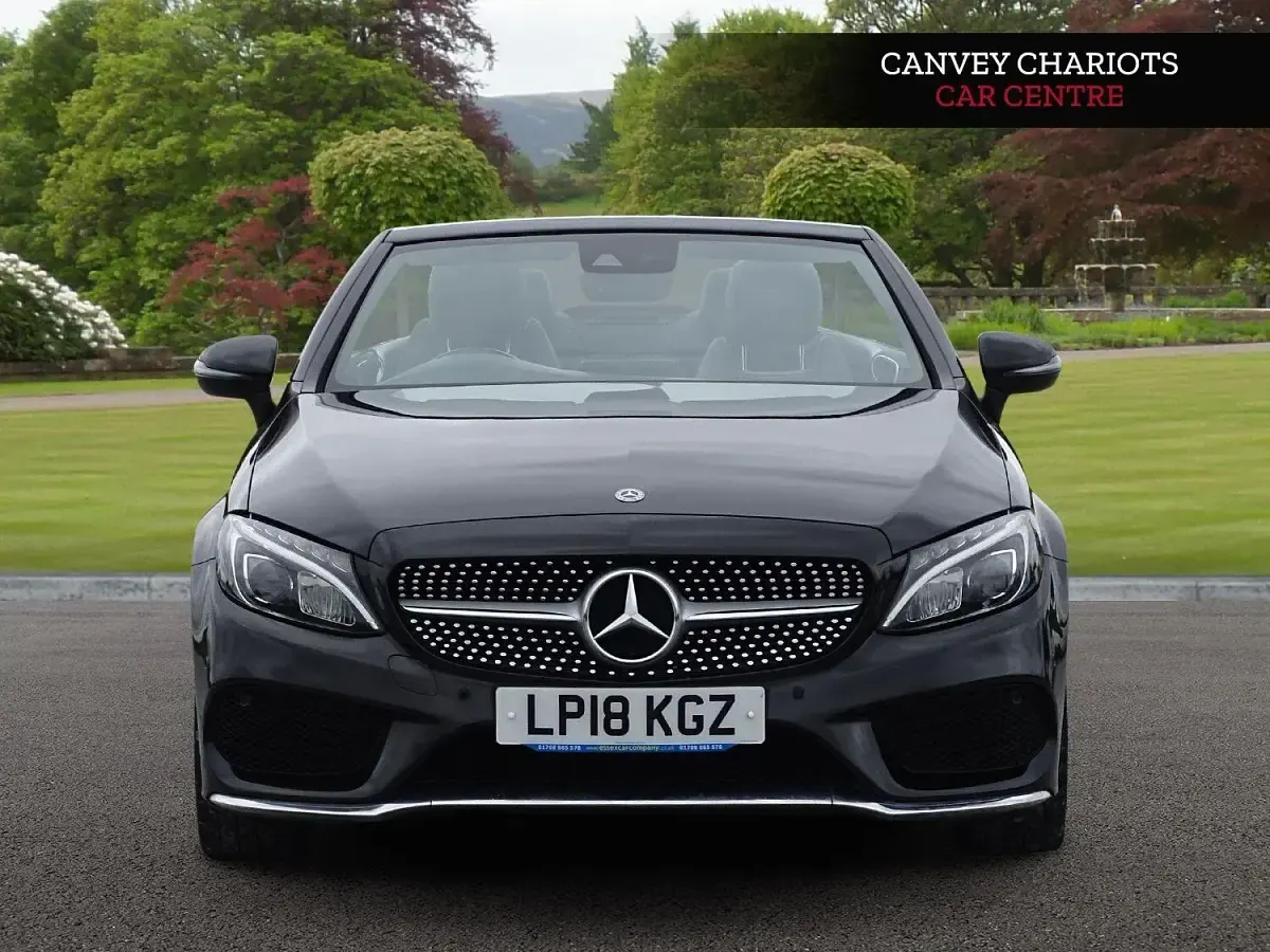Usado Mercedes C200 AMG line 2018 Preto Cabrios