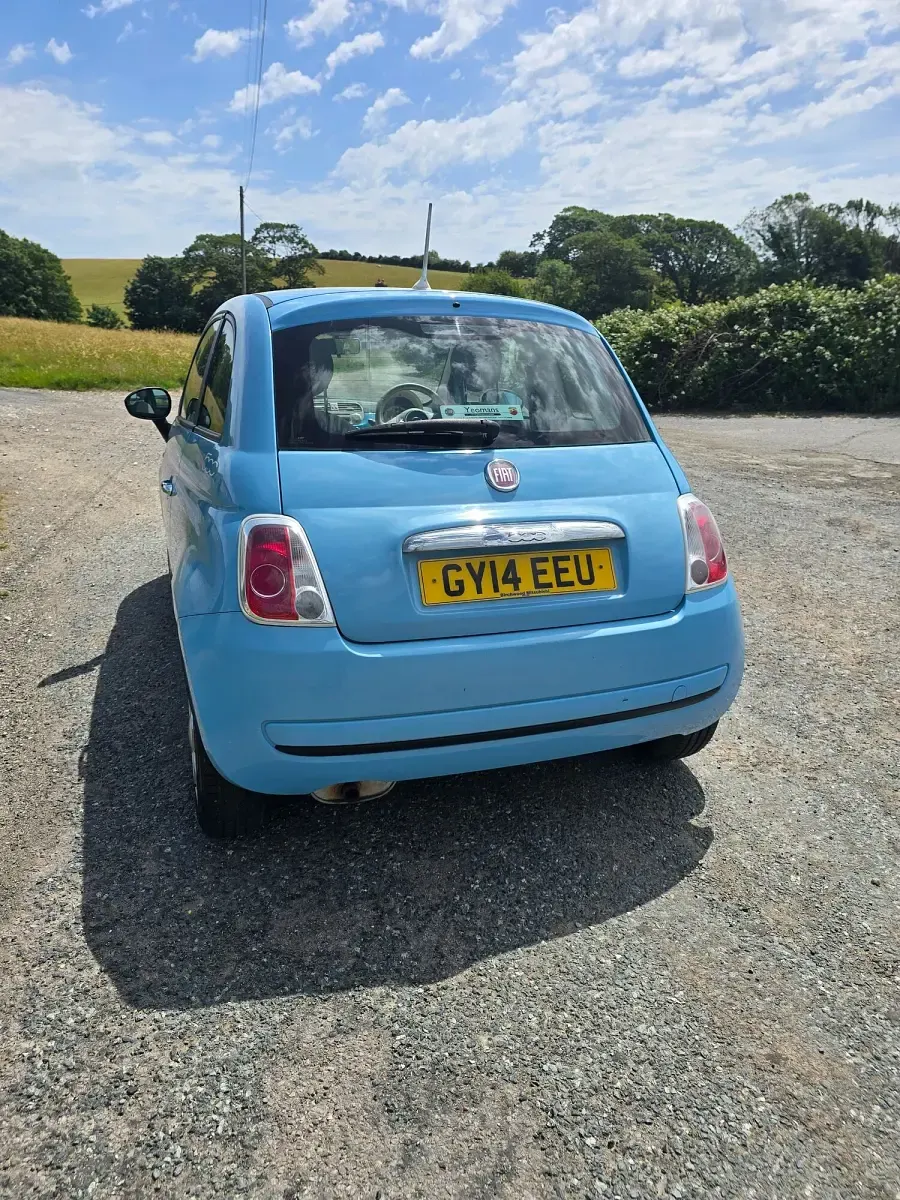 Used Fiat 500 69 HP (50 kW) 2014 Blue Hatchback