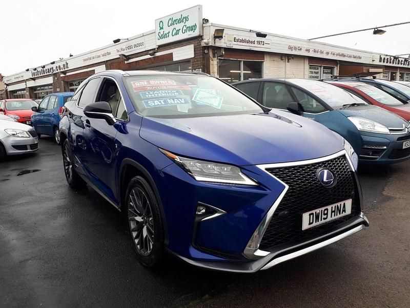 Used Lexus RX450h Sport Line 308 HP (226 kW) 2019 Blue SUV