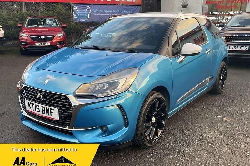 Blue Used 2016 DS Automobiles DS3 Prestige Hatchback | £8,495 (A bit pricey) - Image 1/1