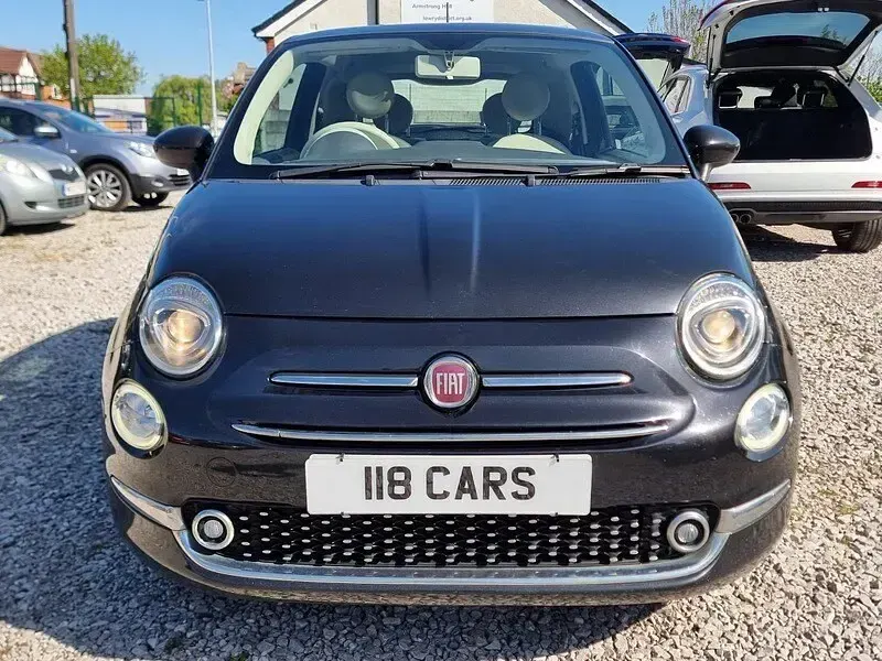 Used Fiat 500 Lounge 69 HP (50 kW) 2017 Black Hatchback
