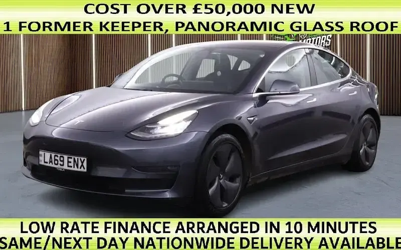 Used Tesla Model 3 Long Range AWD 366 kW (498 HP) 2019 Sedan