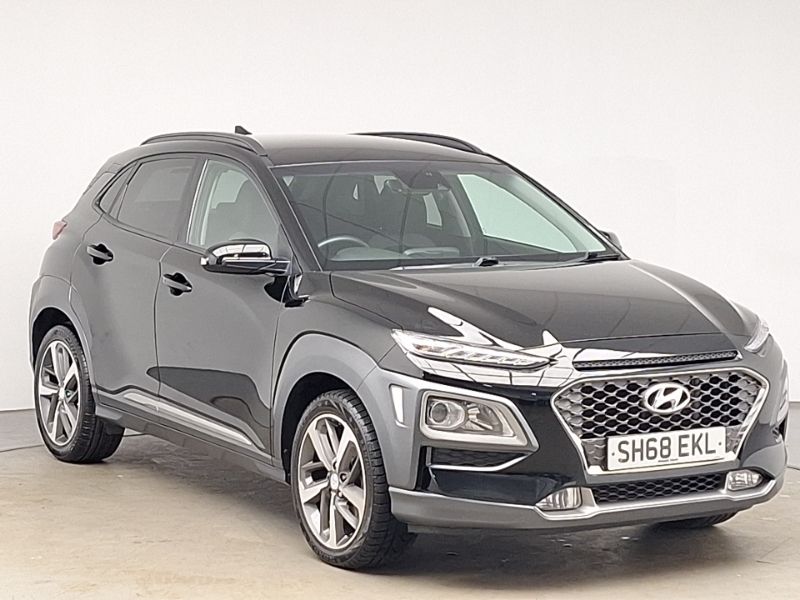 Black Used 2018 Hyundai Kona Premium SUV | £10,998 (Fair price) - Image 1/4