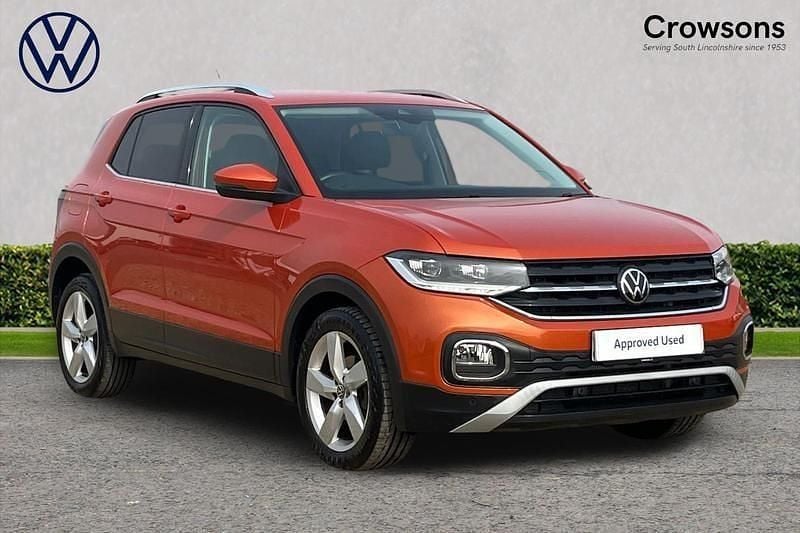 Used VW T-Cross SEL 2021 Orange SUV