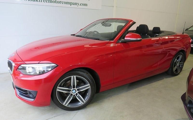 Used BMW 218 Sport Line 136 HP (100 kW) 2019 Red Cabriolet