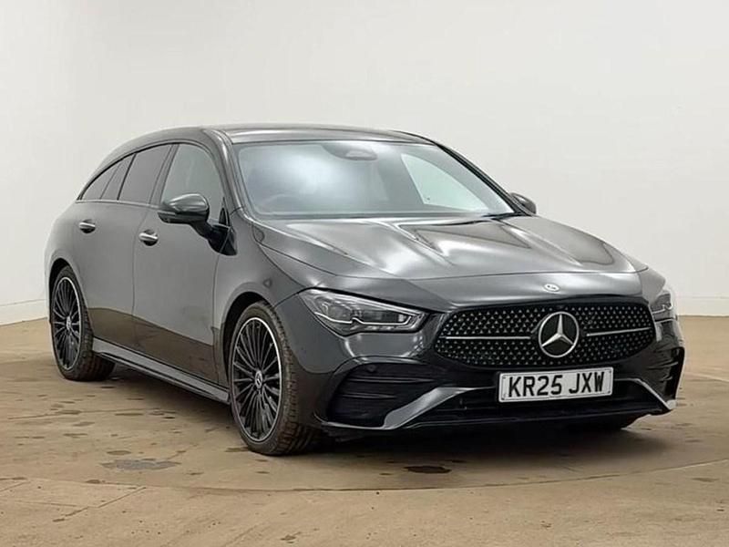 Black Used 2025 Mercedes CLA220 AMG Line Premium Plus Sedan | £27,915 (Super price) - Image 1/4