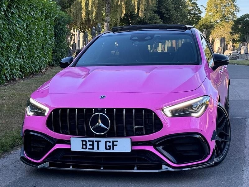 Used Mercedes CLA45 AMG 421 HP (309 kW) 2020 Pink Coupe