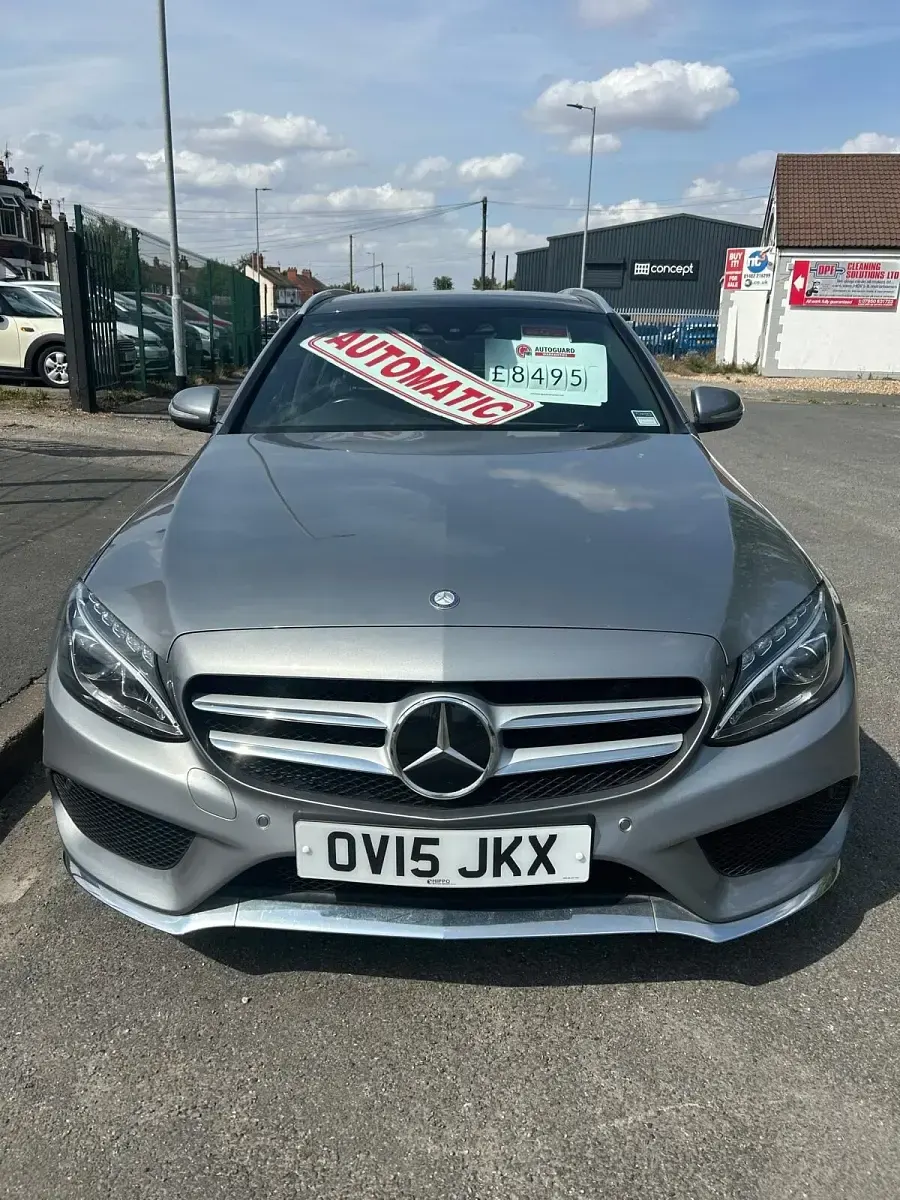 Used Mercedes C300 AMG Line Premium Plus 2015 Silver Estate