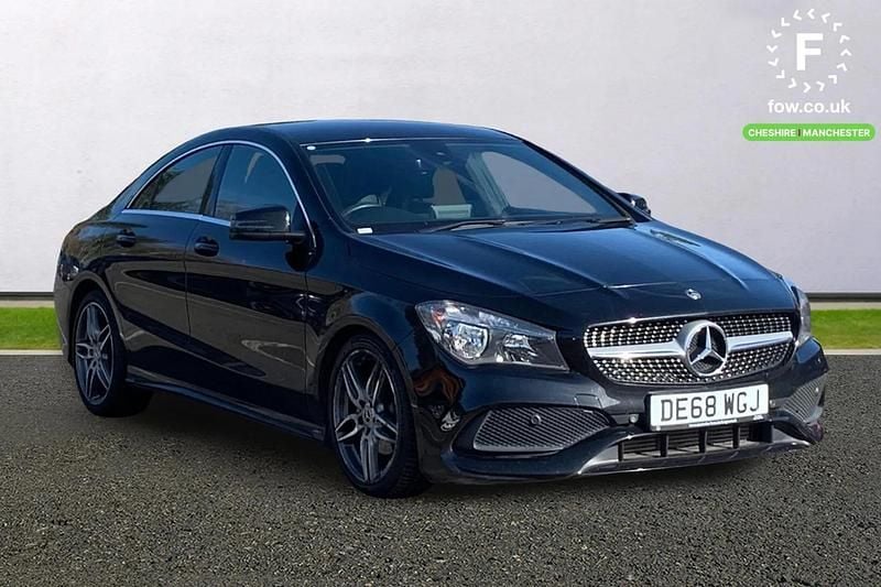 Used Mercedes CLA180 AMG line 122 HP (89 kW) 2018 Black Sedan