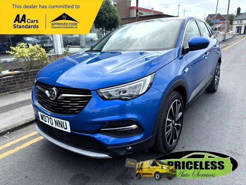 Blue Used 2021 Vauxhall Grandland X Elite SUV | £12,995 (Good price) - Image 1/4
