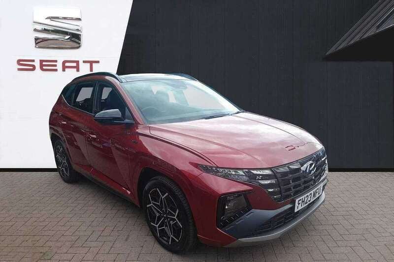 Red Used 2023 Hyundai Tucson N Line SUV | £26,480 (Fair price) - Image 1/4